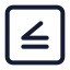 Inequalitysquare icon with stroke standard style