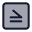 Inequalitysquare icon with duotone standard style