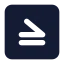 Inequalitysquare icon with solid standard style