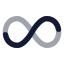 Infinity icon with bulk rounded style