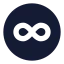 Infinitycircle icon with solid standard style
