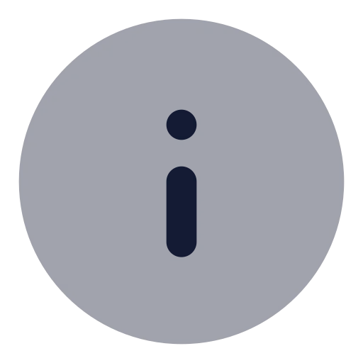 Info Icon in Bulk Rounded style