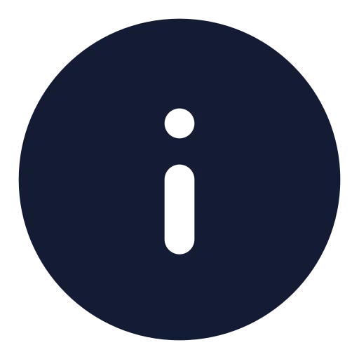 Info Icon in Solid Rounded style