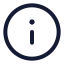 Info icon with stroke rounded style