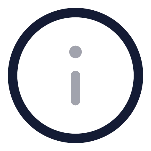 Info Icon in Twotone Rounded style