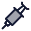 Injection icon with duotone standard style