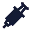 Injection icon with solid sharp style
