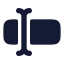 Inputcursortext icon with solid rounded style