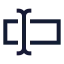 Inputcursortext icon with stroke sharp style