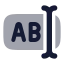 Inputlongtext icon with bulk rounded style