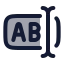 Inputlongtext icon with duotone rounded style