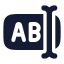 Inputlongtext icon with solid rounded style