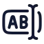 Inputlongtext icon with stroke rounded style