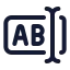 Inputlongtext icon with stroke standard style