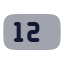 Inputnumeric icon with bulk rounded style