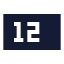 Inputnumeric icon with solid sharp style