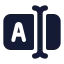 Inputshorttext icon with solid standard style