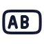 Inputtext icon with stroke rounded style