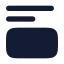 Insertbottomimage icon with solid rounded style