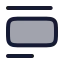 Insertcenterimage icon with duotone rounded style