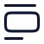 Insertcenterimage icon with stroke rounded style