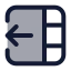 Insertcolumnleft icon with duotone standard style