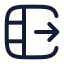 Insertcolumnright icon with stroke rounded style