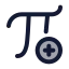 Insertpi icon with duotone standard style