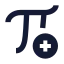 Insertpi icon with solid sharp style