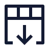 Insert Row Down icon preview