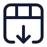 Insert Row Down icon preview