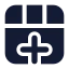 Insertrow icon with solid standard style