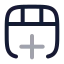 Insertrow icon with twotone rounded style