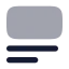 Inserttopimage icon with bulk rounded style