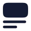 Inserttopimage icon with solid rounded style
