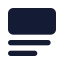 Inserttopimage icon with solid standard style