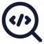 Inspectcode icon with solid standard style