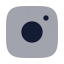 Instagram icon with bulk rounded style