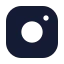 Instagram icon with solid standard style