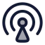 Internetantenna icon with duotone rounded style