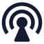 Internetantenna icon with solid sharp style