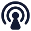 Internetantenna icon with solid standard style