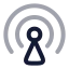 Internetantenna icon with twotone rounded style