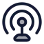 Internetantenna icon with duotone rounded style