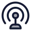 Internetantenna icon with duotone standard style
