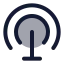 Internetantenna icon with duotone rounded style