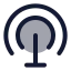 Internetantenna icon with duotone standard style