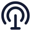 Internetantenna icon with solid standard style