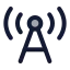 Internetantenna icon with duotone rounded style