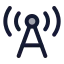 Internetantenna icon with duotone standard style